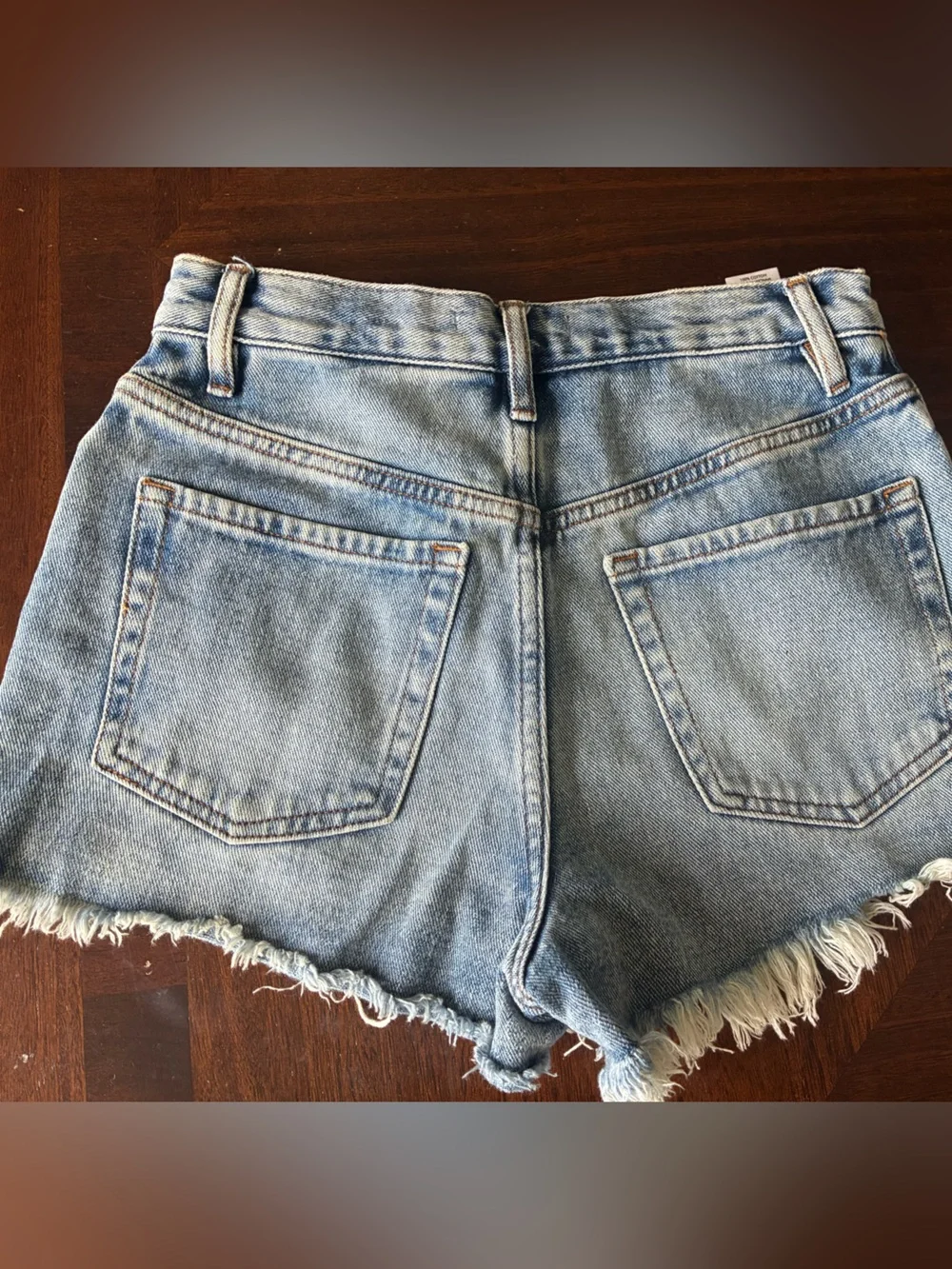 PACSUN women’s 24 distressed jeans & shorts Lot of 3 pairs Denim Light Wash